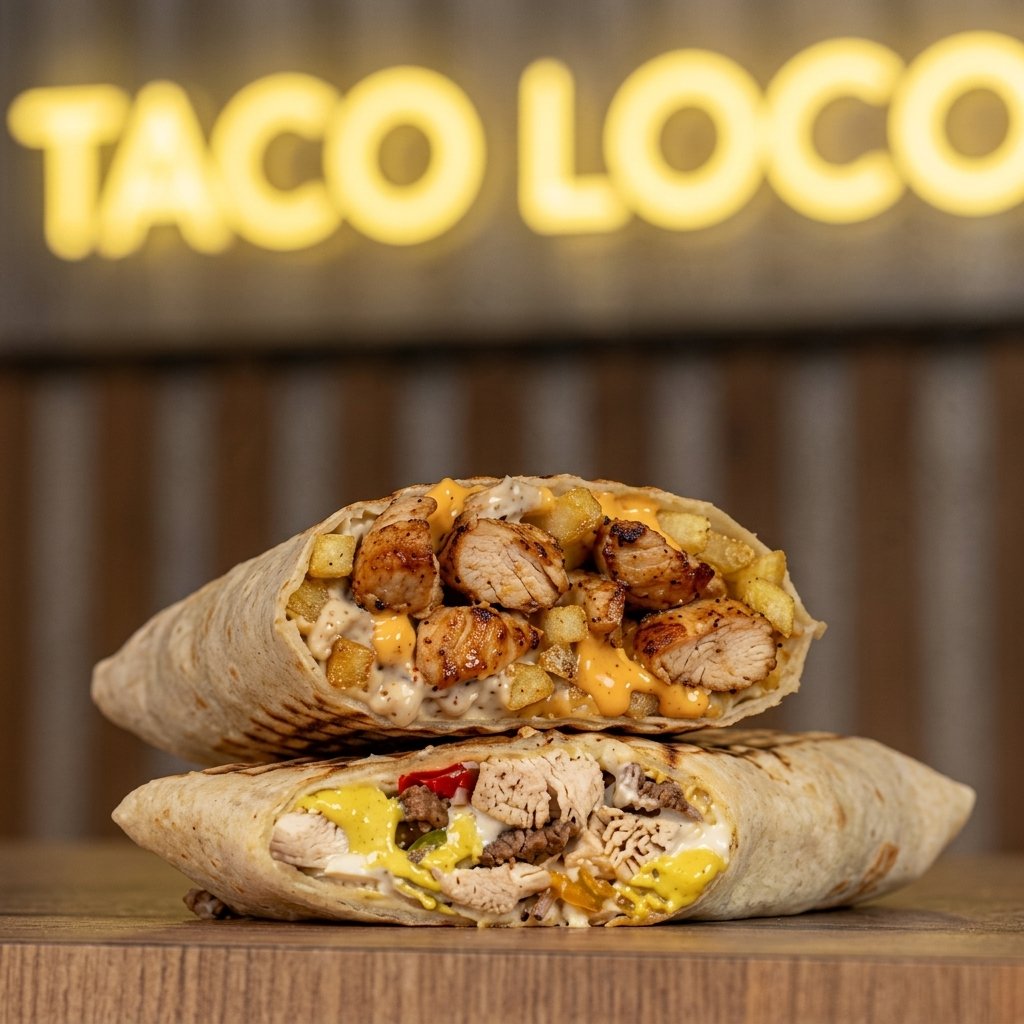 Detalle de la comida de Taco Loco, Villa Ortúzar